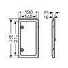 Ablak IP54 lakatolható fogyasztásmérőhöz 140mm-sz 310mm-ma NZKL54 ENYMETER Hensel - 2000055