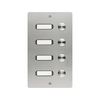 Csengőnyomó panel LED/8-16VADC 130x220x19mm 4-lakás falonkívüli nemesacél ETA 504 V2A AP GROTHE - 55504