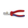 Vezetékcsupaszító fogó csavarosan állítható piros-kék 0-5mm 0-10mm2 KNIPEX - 1105160