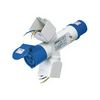 Ipari dugalj-adapter 16A5P400V +2x(50x50mm)-dugaljhely 1x16A5P400V műanyag IP20 IEC309MA GEWISS - GW64237