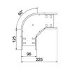 Kábeltálca 90° idom 100mm x 60mm-mag. 90° merítetten horganyzott acél RB 90 620 FT OBO-BETTERMANN - 6036594