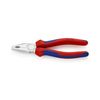 Kombinált fogó 60HRC max.d12/3,4/2,2mm-vágás piros-kék 180mm KNIPEX - 0305180