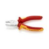 Kombinált fogó Cr-V 53HRC 160mm 1000V szigetelt VDE KNIPEX - 0106160