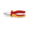 Kombinált fogó 60HRC max.d10/3,1/2mm-vágás krómozott piros-sárga 160mm 1000V szigetelt VDE KNIPEX - 0306160