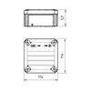 Kötődoboz falonkívüli műanyag 114mm x 114mm 57mm szürke IP66 T 60 OE OBO-BETTERMANN - 2007239