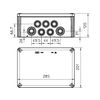 Kötődoboz falonkívüli műanyag 201mm x 285mm 120mm szürke IP66 T 350 OBO-BETTERMANN - 2007125