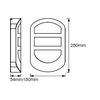 LED kültéri fali lámpatest falonkívüli 12W 220-240V AC 600lm 3000K Endura Style Plate LEDVANCE - 4058075477858