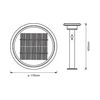 Okos LED állólámpa kültéri falonkívüli 6W 220-240V DC 400lm Endura Style Solar Sensor LEDVANCE - 4058075392748