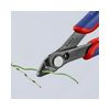 Elektronikai oldalcsípő fogó 62HRC max.d1,2/0,6mm nyitórugós piros-kék normál Super Knips KNIPEX - 7881125