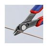 Elektronikai oldalcsípő fogó 62HRC max.d1,2/0,6mm nyitórugós piros-kék normál Super Knips KNIPEX - 7881125