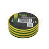 Szigetelőszalag zöld/sárga 18mm x 10m PVC 90°C max. TRACON - ZS10