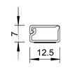 Vezetékcsatorna öntapadós műanyag 12.5mm x 7mm x 2000mm krémfehér WDKMD7CW OBO-BETTERMANN - 6150160