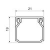 Vezetékcsatorna rózsaszín nyírfa műanyag 20mm x 20mm x 2000mm kezeletlen LHD KOPOS - LHD 20X20_I1