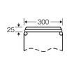 Zárófedél teli 300mmx 25mmx 100mm műanyag szürke Mi FP 20 Hensel - 2000313